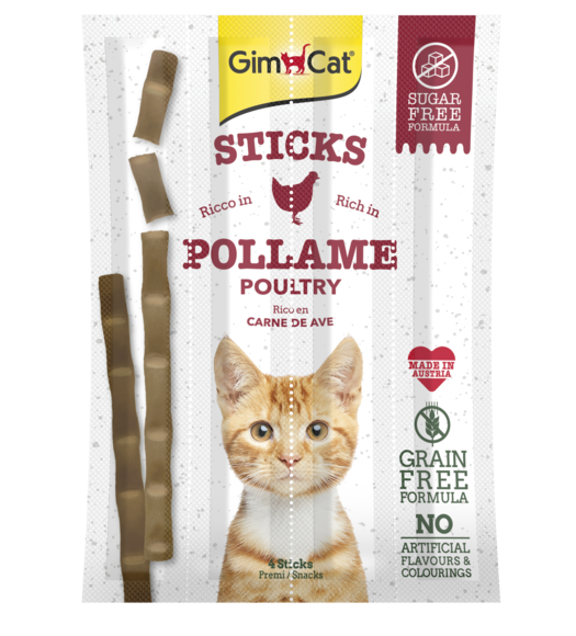 Gimcat 4 Sticks gusto Pollame  (Kg/Size: 0,020)