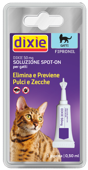 Dixie - Pipette Gatto Fipronil Blister 1 Pz (ML/Size :0,5)