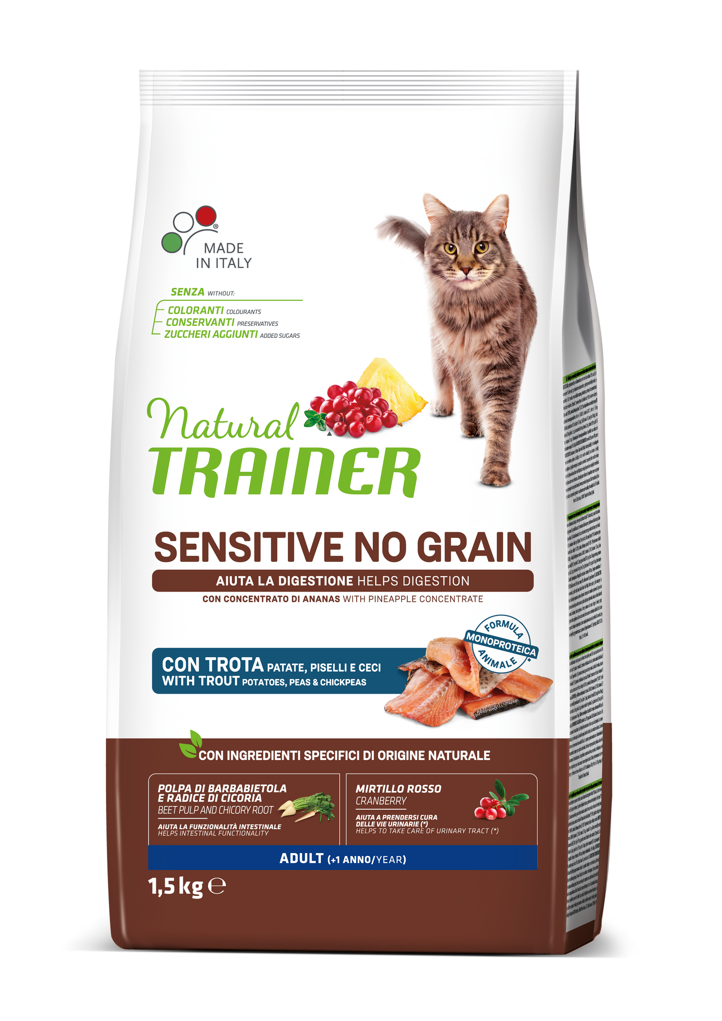 Trainer Natural Cat No Grain Trota (+1) (Kg/Size:1,5)