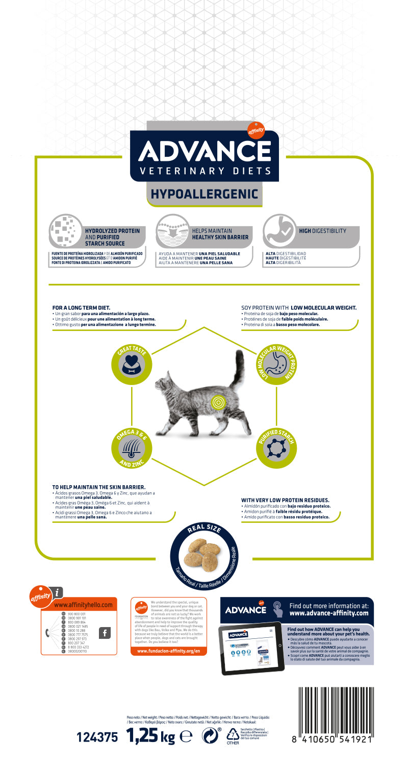 Advance Diet Cat Hypoallergenic (Kg/Size: 1,25)