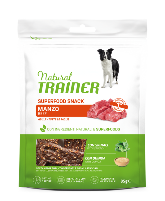 Trainer Natural Superfood Snack gusto Manzo (Kg/Size:0,085)