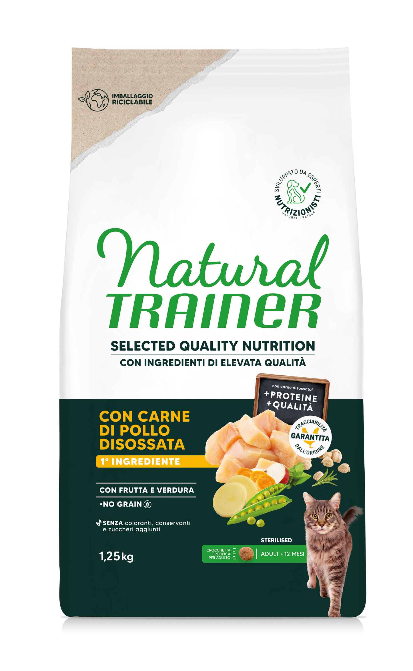 Natural Cat Selection Quality Nutrition No Grain Ster. Pollo (Kg/Size: 1,25)