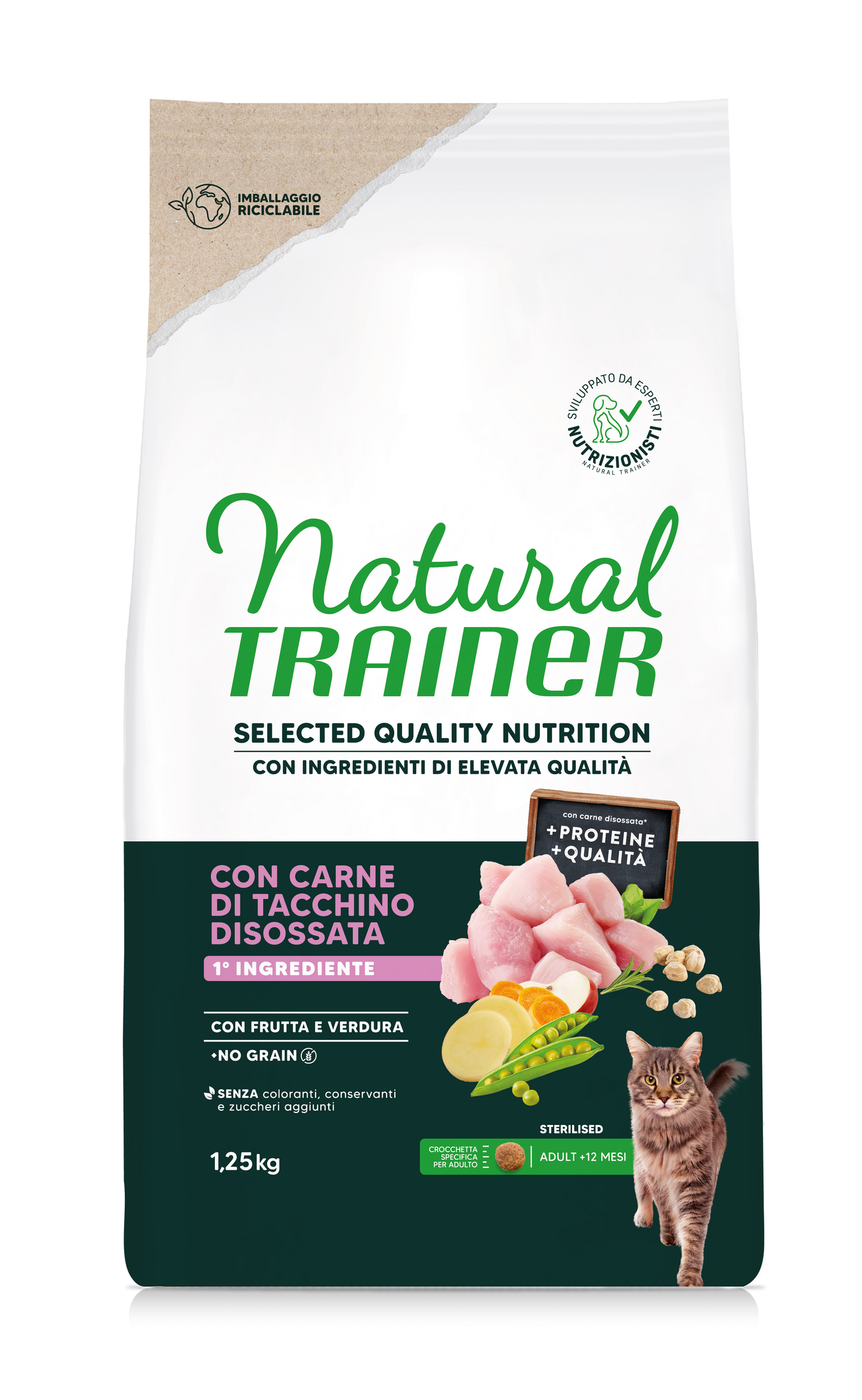 Natural Cat Selection Quality Nutrition No Grain Ster. Turkey (Kg/Size: 1,25)