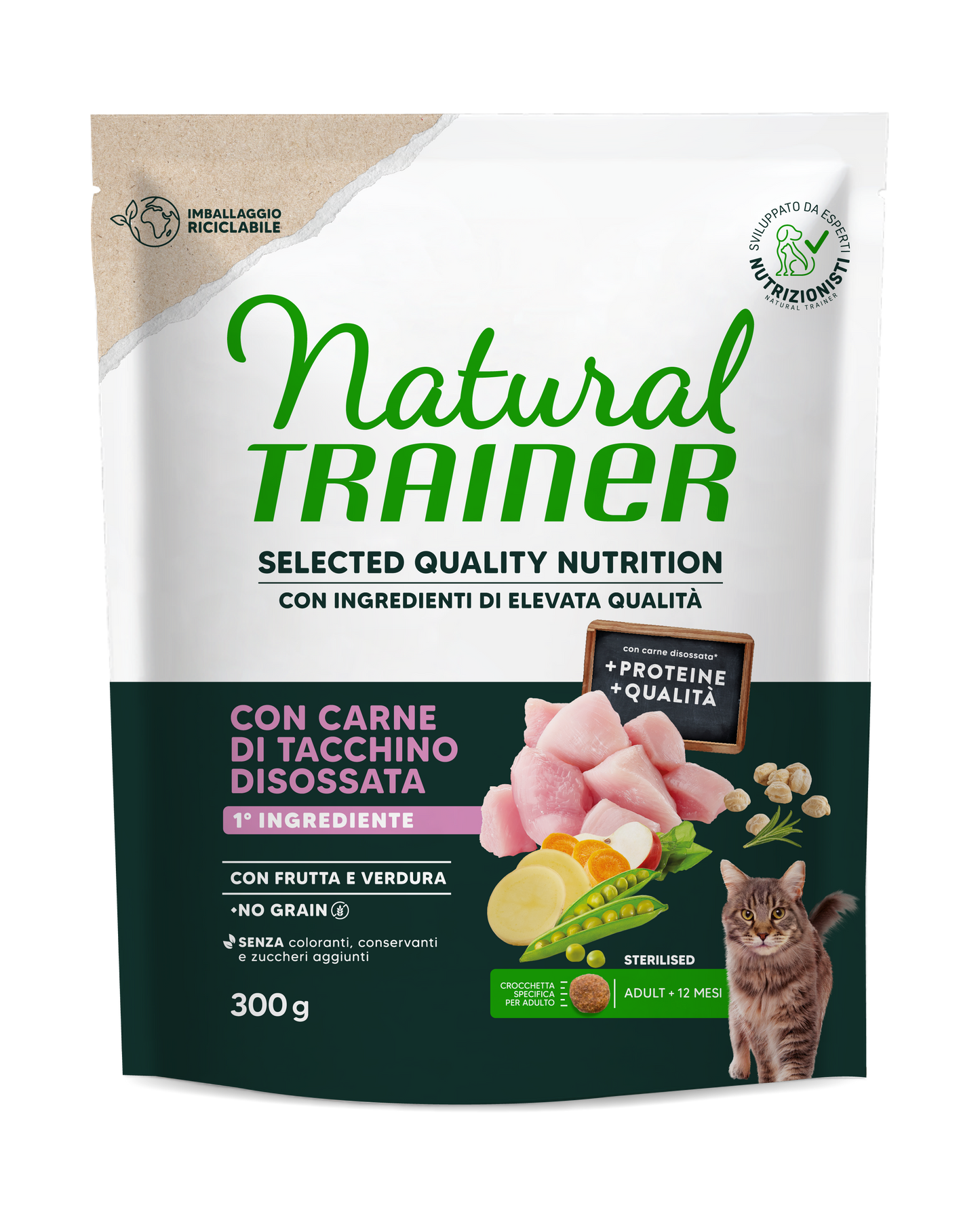 Natural Cat Selection Quality Nutrition No Grain Ster. Turkey (Kg/Size: 0,3)