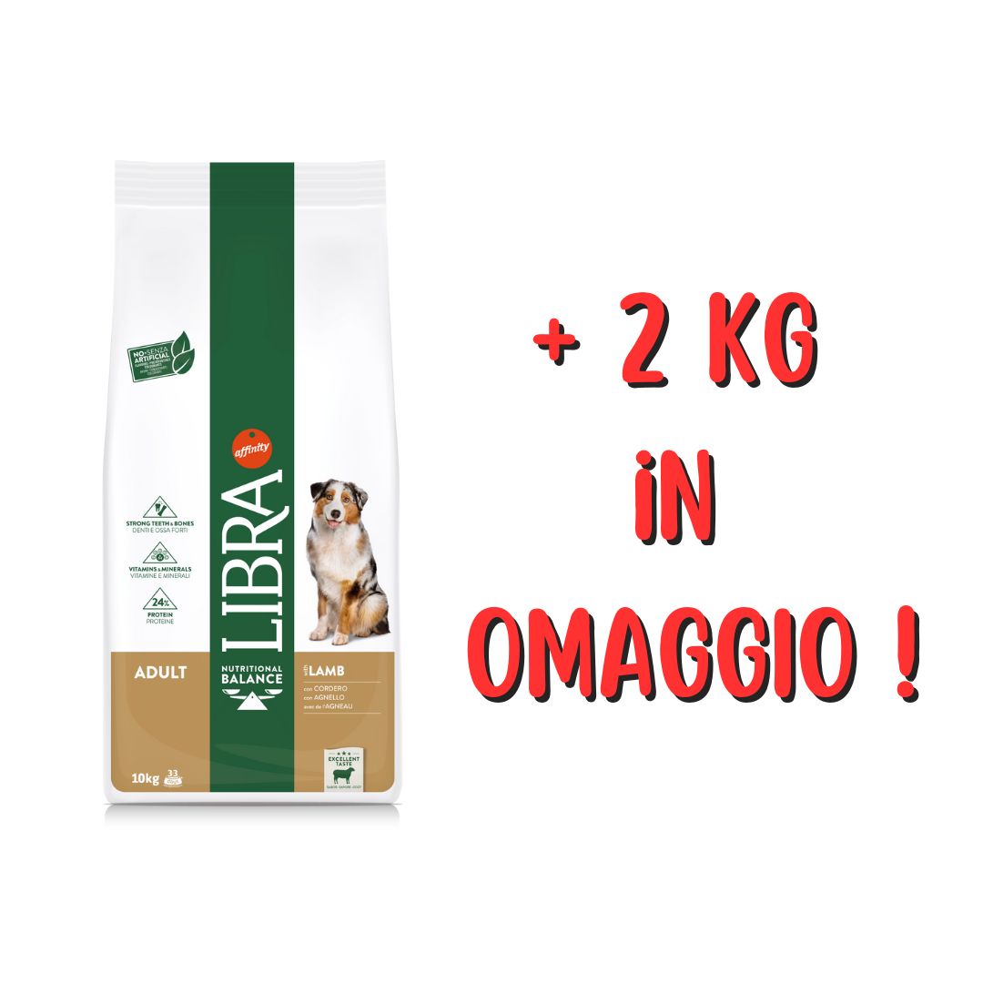 Libra Dog Adult Agnello KG.10+2 OMAGGIO (Kg/Size: 12)