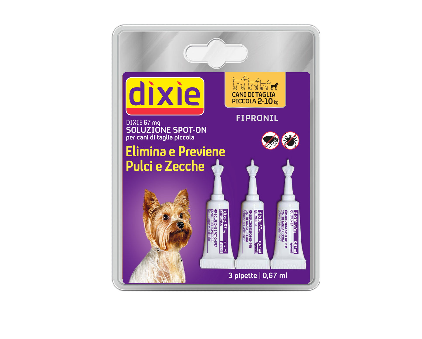 Dixie Fipro Spot On 0,67 Ml 3 Pipette