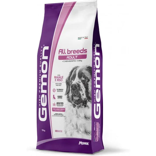 Gemon All Breeds Adult Maiale e Riso (KG/Size 15)
