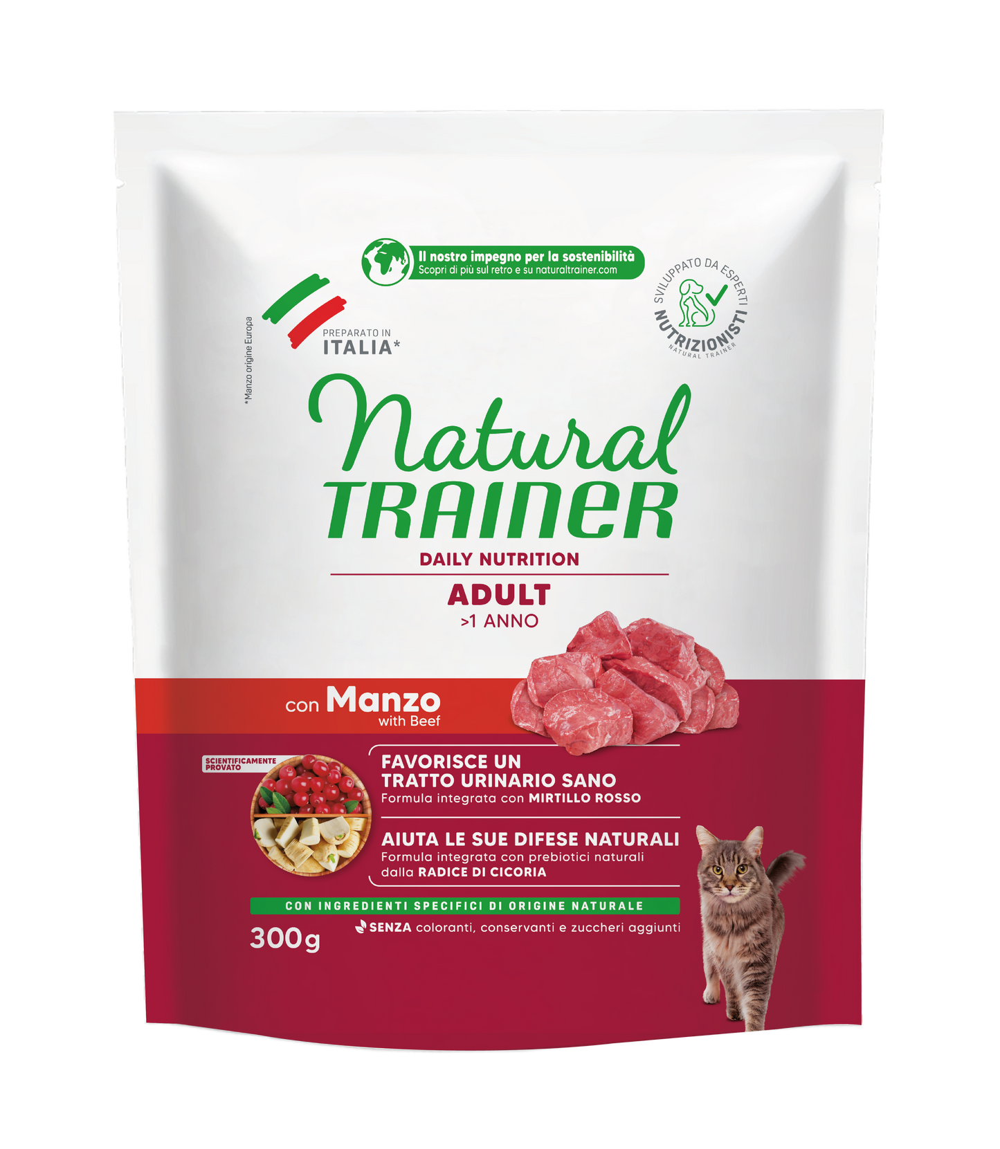 Trainer Natural Daily Nutrition Adult Con Manzo (+1) (Kg/Size:0,3)