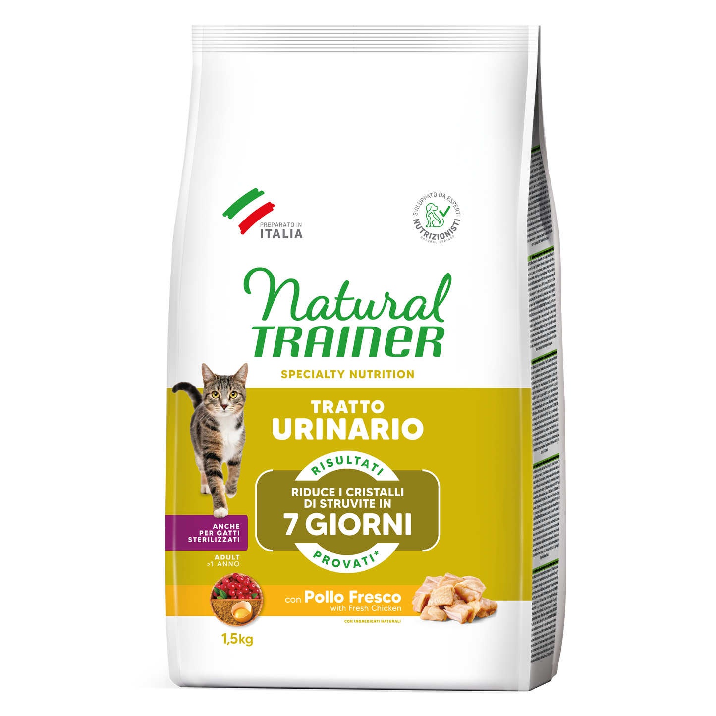 Trainer Natural Speciality Nutrition Tratto Urinario Con Pollo Fresco (+1) (Kg/Size:1,5)