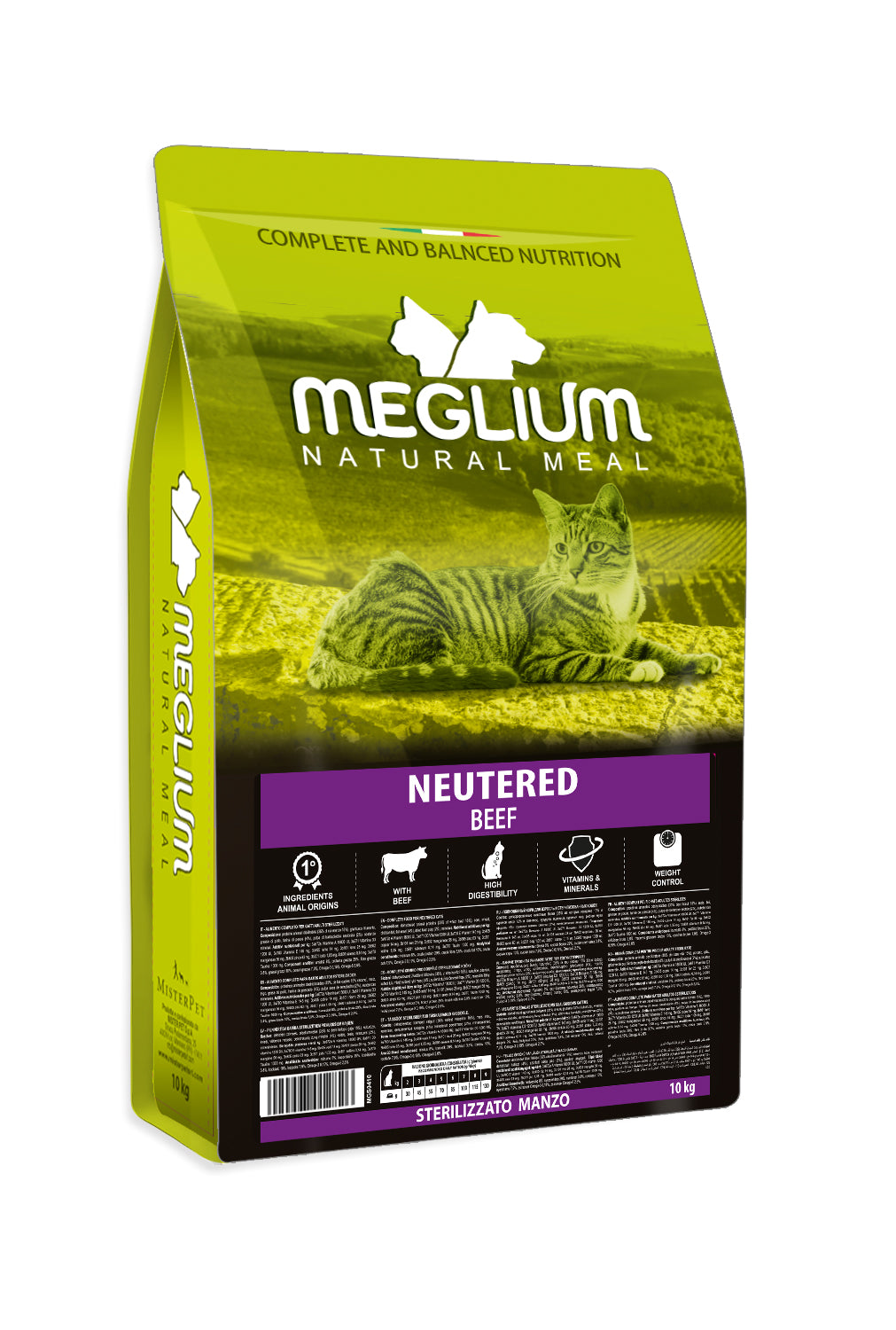 Meglium Cat Sterilizzato gusto Manzo (Kg/Size: 10)