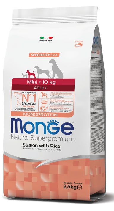 Monge Mini adult Monoproteico gusto Salmone (Kg/Size: 2,5)