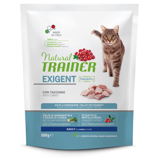 Trainer Natural Cat Adult Exigent Con Tacchino (+1) (Kg/Size:0,3)