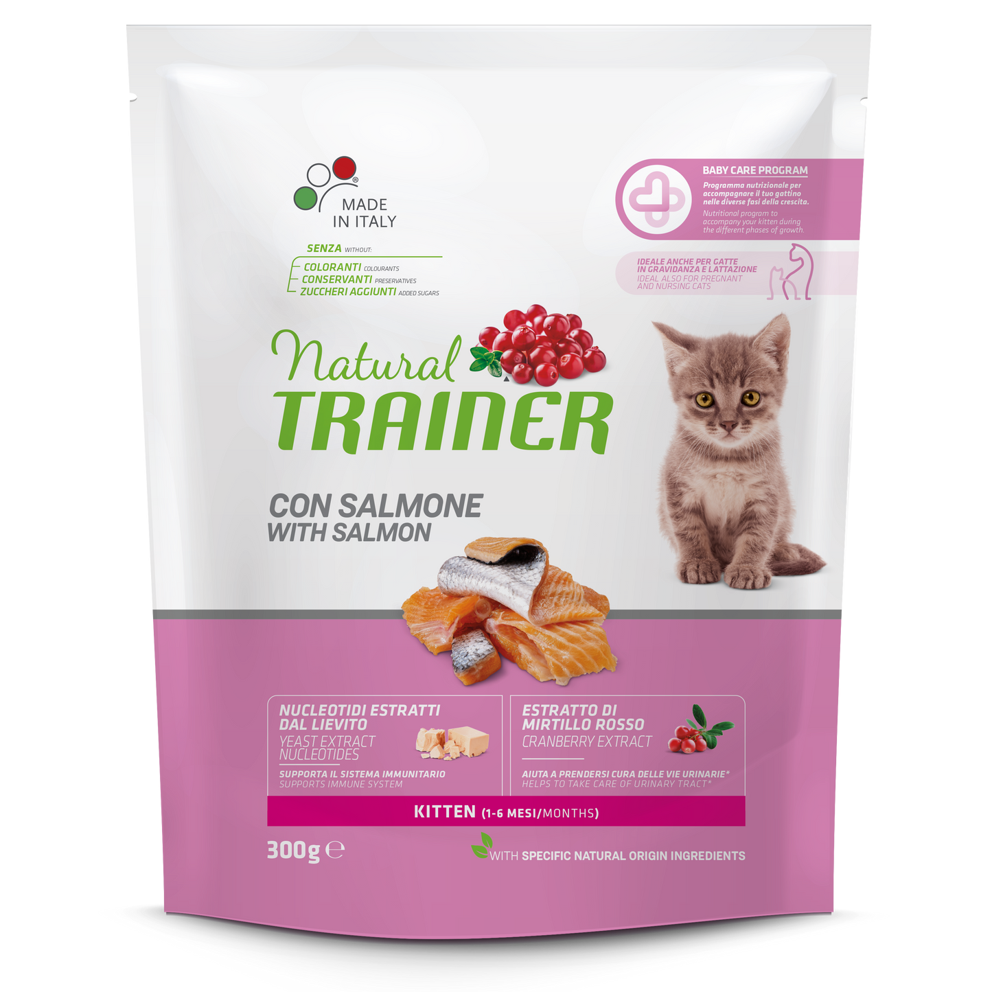 Trainer Natural Kitten Con Salmone (1-6 Mesi) (Kg/Size:0,3)