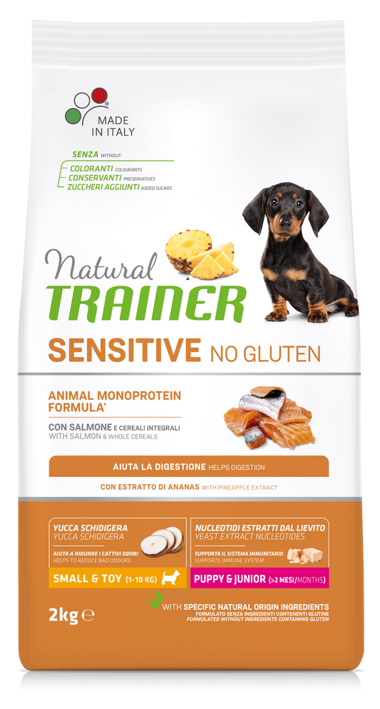 Trainer Natural Sensitive No Gluten Puppy&junior Mini Salmone (Kg/Size:2)