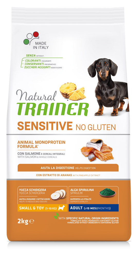 Trainer Natural Sensitive No Gluten Mini Adult Salmone (Kg/Size:7)