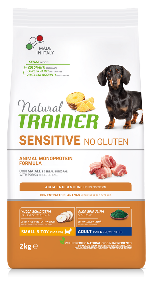 Trainer Natural Sensitive No Gluten Mini Adult Con Maiale (Kg/Size:2)