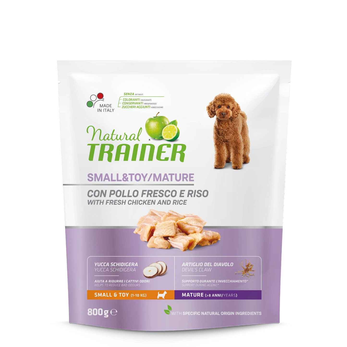 Trainer Natural Mini Mature con Pollo Fresco (Kg/Size:0,8)