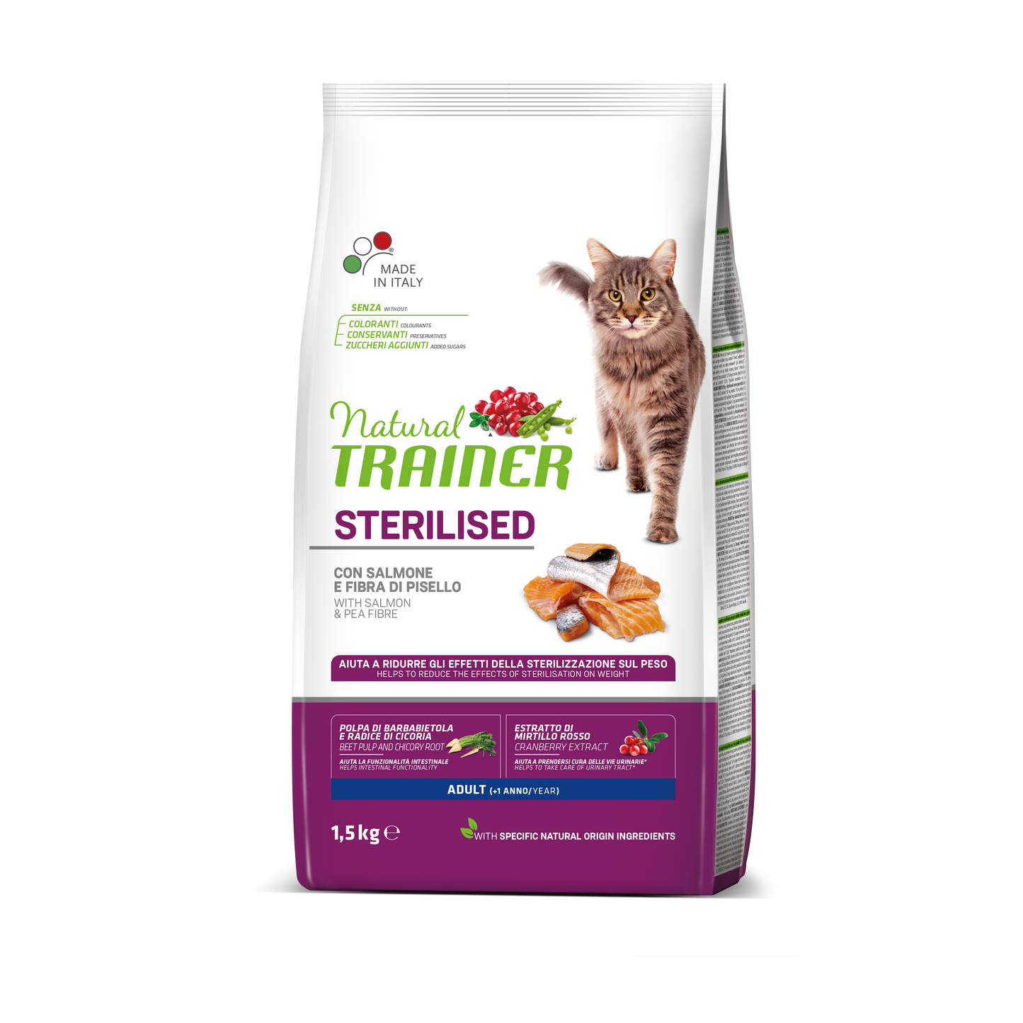 Trainer Natural Sterilised Con Salmone (+1) (Kg/Size:10)