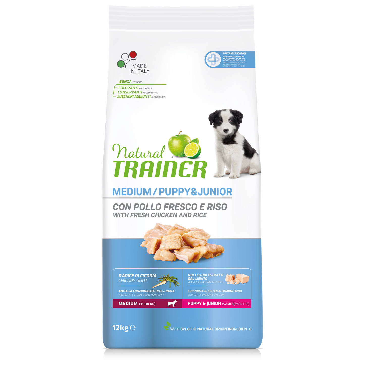 Trainer Natural Puppy & Junior Medium (Kg/Size:12)