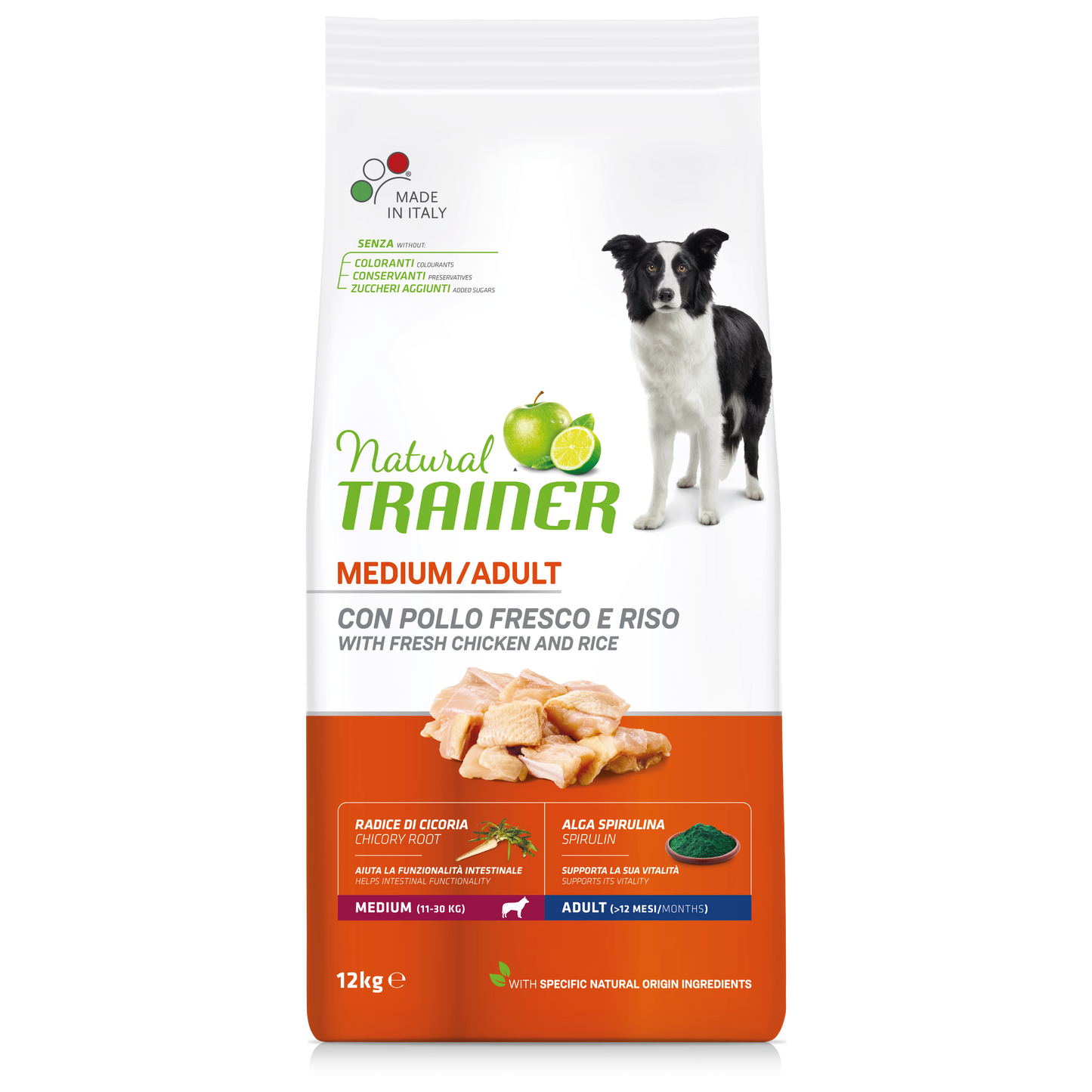 Trainer Natural Medium Adult Con Pollo (Kg/Size:12)