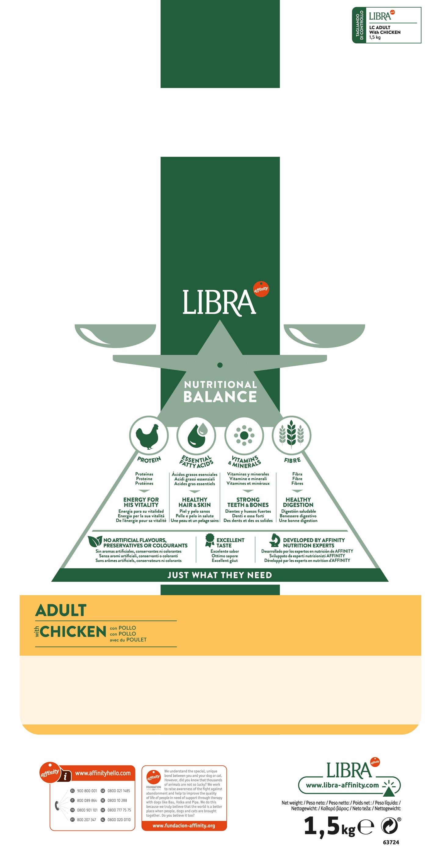 Libra Adult Cat Con Pollo (Kg/Size: 8 )