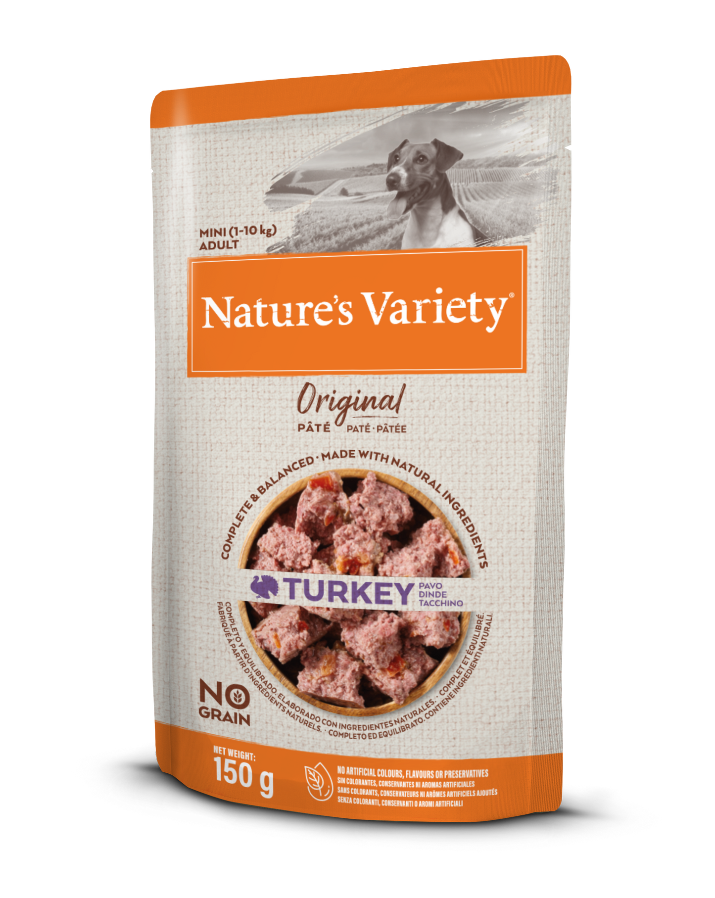 Nature’s Variety Original Paté Mini Tacchino Box 8 Pezzi (Kg/Size:0,150)