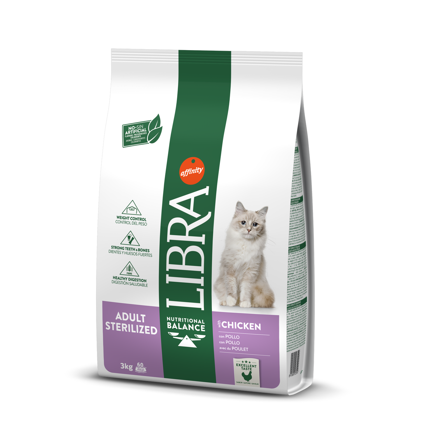 Libra Cat Adult Sterilizzato al Pollo (Kg/Size : 3)