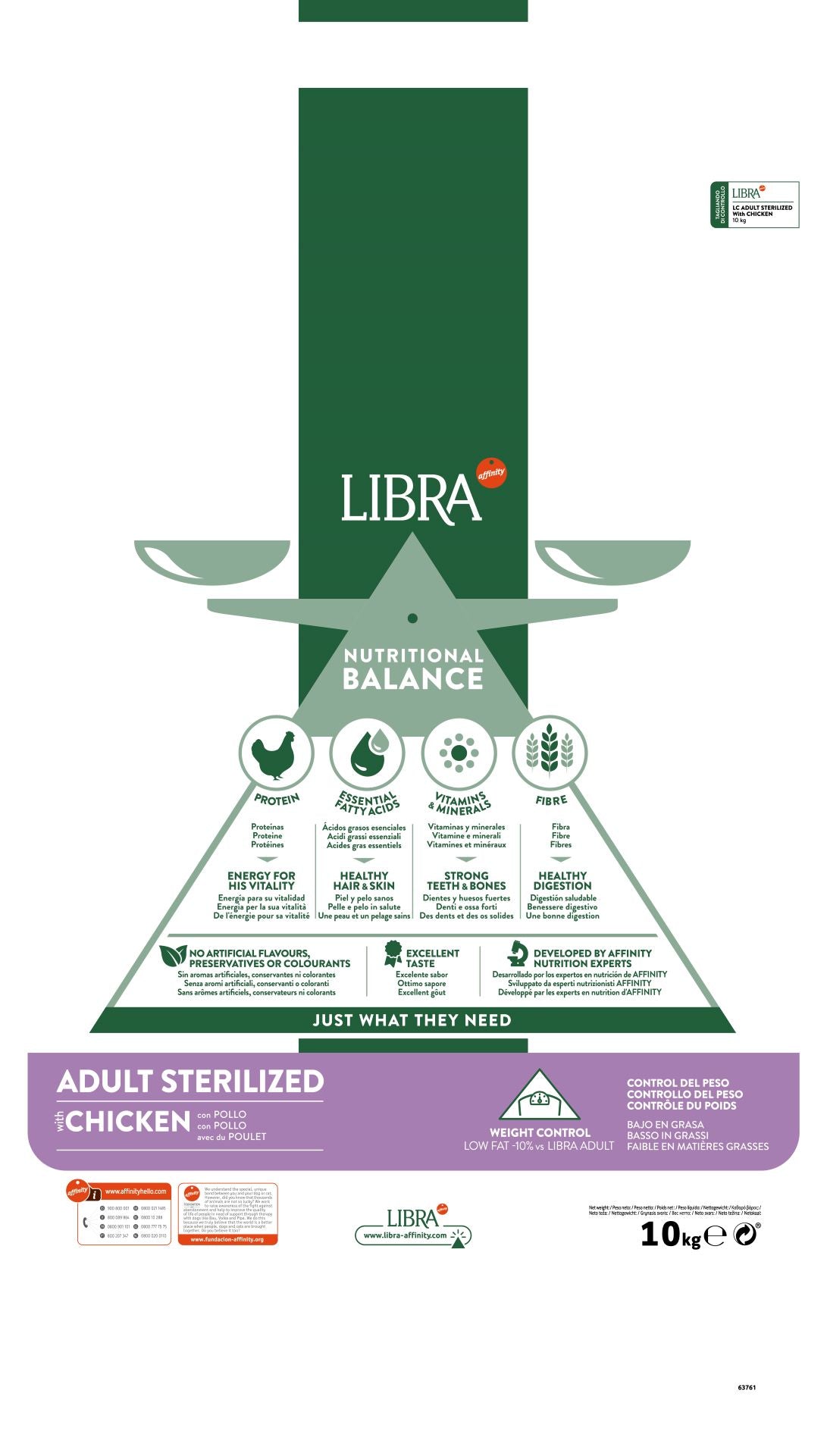 Libra Cat Adult Sterilized Con Pollo (Kg/Size: 10)