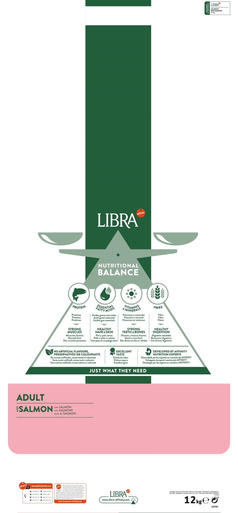 Libra Dog Adult Salmone KG.10+2 OMAGGIO (Kg/Size: 12)
