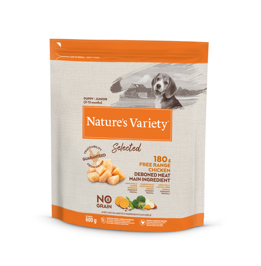 Nature's Variety Dog Selected Junior Pollo Allevato A Terra (Kg/Size:0,6)