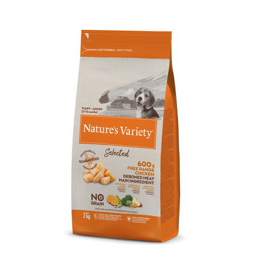 Nature's Variety Dog Selected Junior Pollo Allevato A Terra (Kg/Size:2)