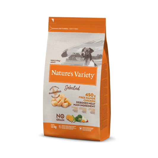 Nature's Variety Dog Selected Mini Adult Pollo Allevato A Terra (Kg/Size:1,5)