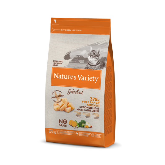 Nature's Variety Cat Selected Sterilised Pollo Allevato A Terra (Kg/Size:1,25)