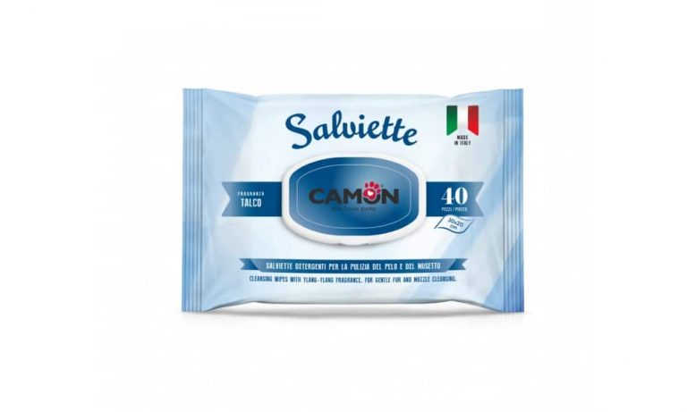 Salviette Camon Talco per la cura del pelo di cani e gatti (Kg/Size:0,5)