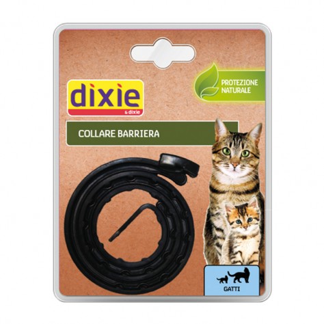 Collari Dixie Collare Protezione Naturale Nero Gatto (Size/Cm: 35)