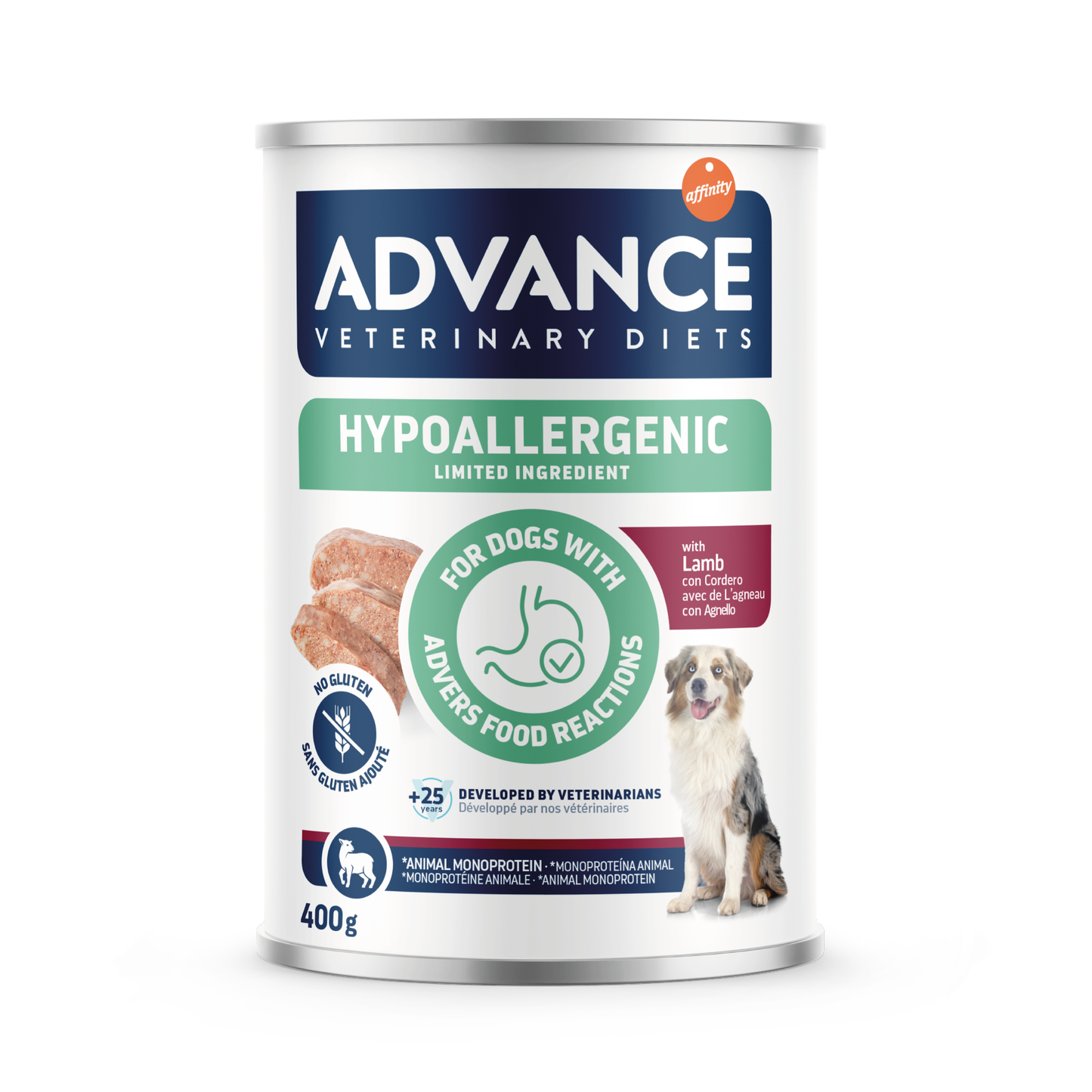 Advance Diet umido dog Hypoallergenic gusto Agnello (Kg/Size:0,4)