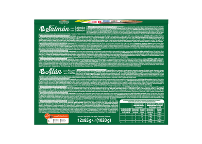 Libra Cat Multipack Bocconi in Salsa gusti Salmone/Tonno x 12 (Kg/Size: 0,085)