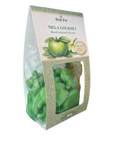Deli Pet Biscotti Artigianali alla Frutta per Cani gusto Mela Verde (Kg/size: 0,250)