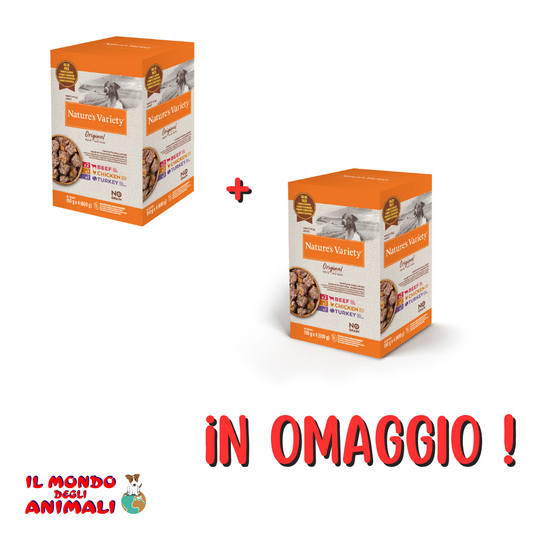 Nature's Variety Original Dog No Grain Mini Ad. Multipack da 4 bustine + 4 IN OMAGGIO (Kg/Size:0,300)