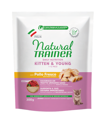 Trainer Natural Daily Nutrition Kitten&Yong Con Pollo (1-12 Mesi) (Kg/Size:0,3)