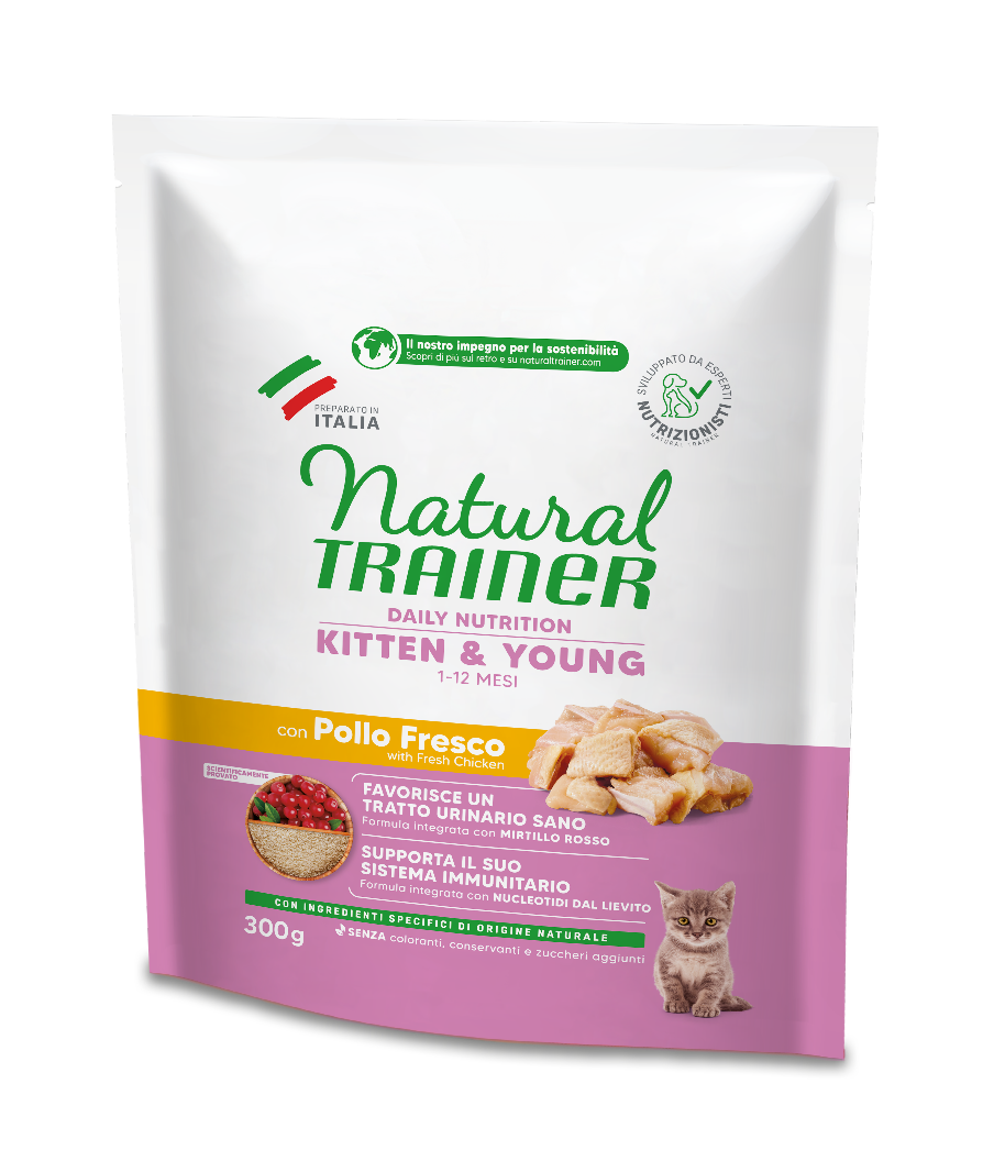 Trainer Natural Daily Nutrition Kitten&Yong Con Pollo (1-12 Mesi) (Kg/Size:0,3)
