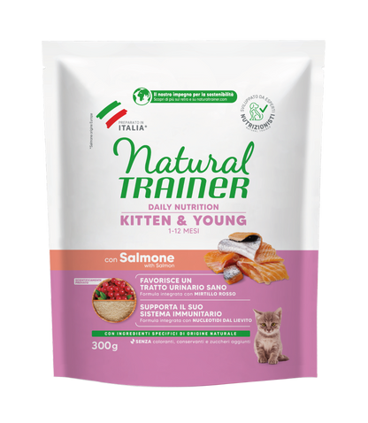 Trainer Natural Daily Nutrition Kitten&Yong Con Salmone (1-12 Mesi) (Kg/Size:0,3)