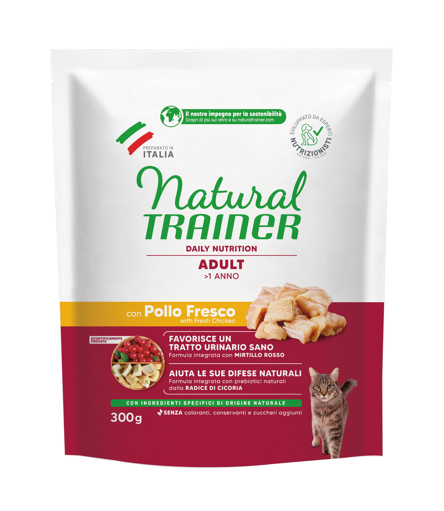 Trainer Natural Daily Nutrition Adult Con Pollo (+1)  (Kg/Size:0,3)