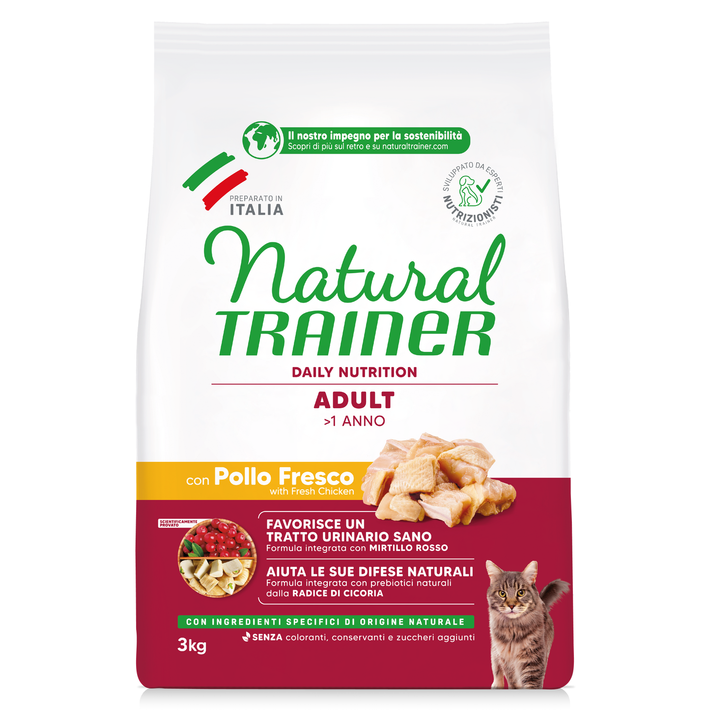 Trainer Natural Daily Nutrition Adult Con Pollo(+1)  (Kg/Size:3)
