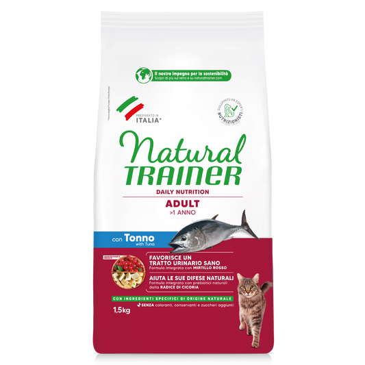 Trainer Natural Daily Nutrition Adult Con Tonno (+1)  (Kg/Size:1,5)