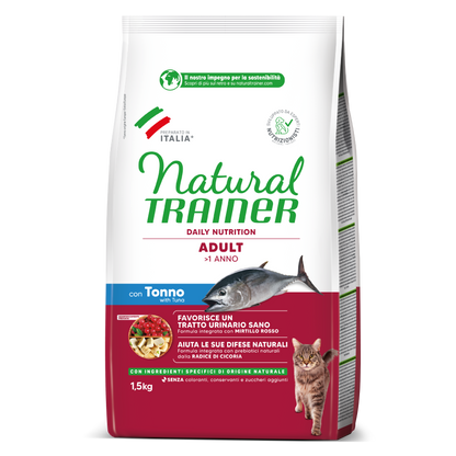 Trainer Natural Daily Nutrition Adult Con Tonno (+1)  (Kg/Size:1,5)