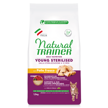 Trainer Natural Daily Nutrition Young Sterilised Con Pollo (7-12 Mesi)  (Kg/Size:1,5)