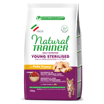 Trainer Natural Daily Nutrition Young Sterilised Con Pollo (7-12 Mesi)  (Kg/Size:1,5)