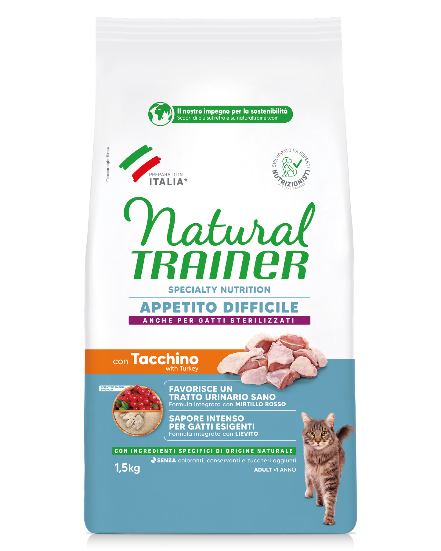 Trainer Natural Speciality Nutrition Appetito difficile Con Tacchino (+1)  (Kg/Size:1,5)