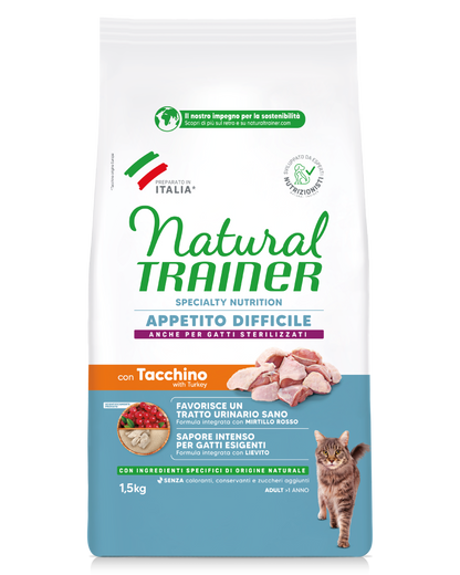 Trainer Natural Speciality Nutrition Appetito difficile Con Tacchino (+1)  (Kg/Size:1,5)
